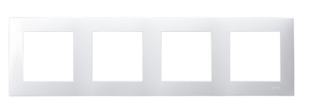 OSPEL SZAFIR R-4Z/00 Ramka poczwórna biały