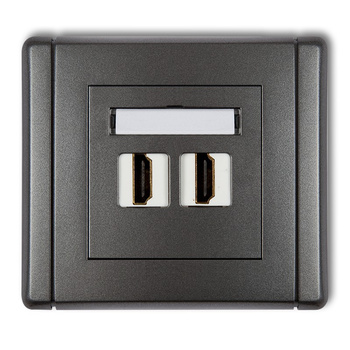 KARLIK FLEXI 11FHDMI-2  Gniazdo podwójne HDMI 2.0