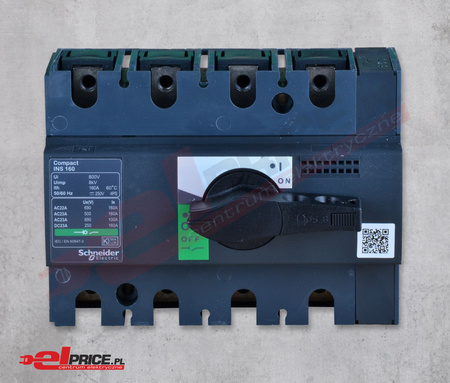 Schneider interpact ins160 rozłącznik izolacyjny 4p 160a