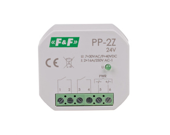 F&F Dopuszkowy przekaźnik elektromagnetyczny PP-2Z 24 V