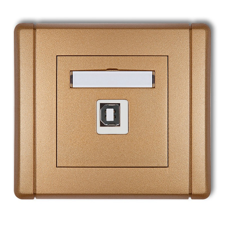 KARLIK FLEXI 8FGUSB-3  Gniazdo pojedyncze USB A-B 2.0