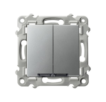 OSPEL SZAFIR ŁP-2ZS/m/18 Łącznik świecznikowy z podświetleniem 