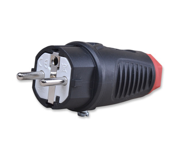 PCE TAURUS 2 0521-SR WTYCZKA GUMOWA Z BOLCEM UNI-SCHUKO 16A