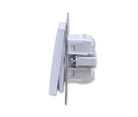 OSPEL AS ŁP-19G/m/00 Łącznik podwójny krzyżowy biały