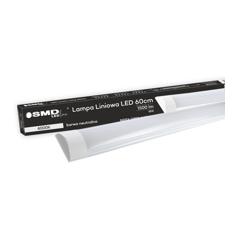 LAMPA LINIOWA LED 60cm 18W 4000K SMD LEDline