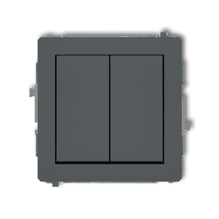 KARLIK DECO 28DWP-10.21 Łącznik jednobiegunowy  ze schodowym (dwa klawisze bez piktogramów