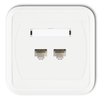 KARLIK LIZA GLK-2   Gniazdo komputerowe podwójne 2xRJ45