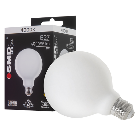 ŻARÓWKA E27 LED FILAMENT 8W NW ML MAT G95 0229