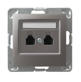 Ospel impresja GPT-2YR/m/23 Gniazdo telefoniczne podwójne równoległe