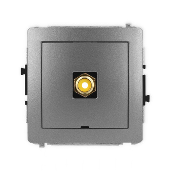 KARLIK DECO 11DGRCABO-1  Gniazdo pojedyńcze  RCA