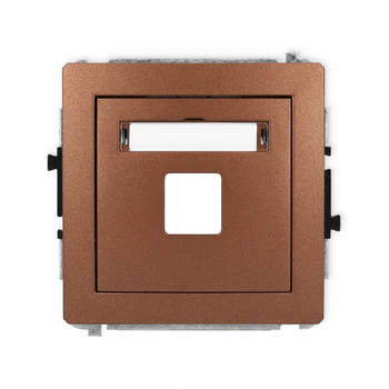 KARLIK DECO 9DGM-1P  Gniazdo multimedialne pojedynczego bez modułu (standard Keystone)