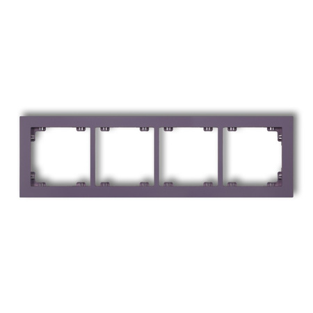 KARLIK DECO 50DR-4 Ramka uniwersalna podczwórna z tworzywa DECO Pastel Matt