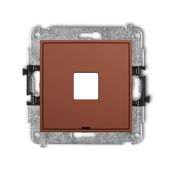 KARLIK ICON 63IGMBO-1P Mechanizm gniazda multimedialnego pojedynczego bez modułu, bez pola opisowego (standard Keystone)