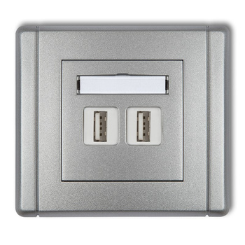 KARLIK FLEXI 7FGUSB-6  Gniazdo podwójne 2xUSB A-A 3.0