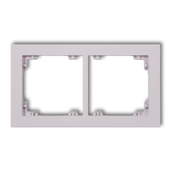 KARLIK DECO 41DR-2 Ramka uniwerstalna podwójna z tworzywa DECO Pastel Matt