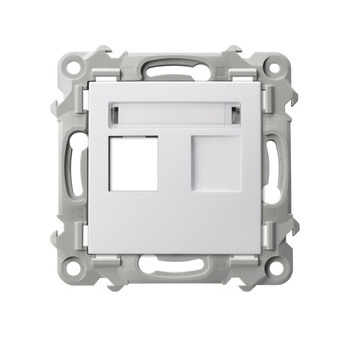 OSPEL SZAFIR GPK-1Z/p/00 Obudowa gniazda pojedynczego Keystone prosta