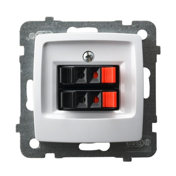 OSPEL KARO GG-2S/m/00 Gniazdo głośnikowe podwójne