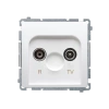 Kontakt-Simon Basic Gniazdo R-TV końc. separowane BMZAR1/1.01/11 Biały