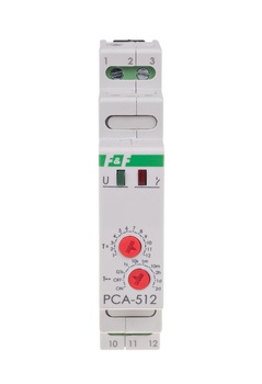 F&F Jednomodułowy przekaźnik czasowy na szynę PCA-512-24V