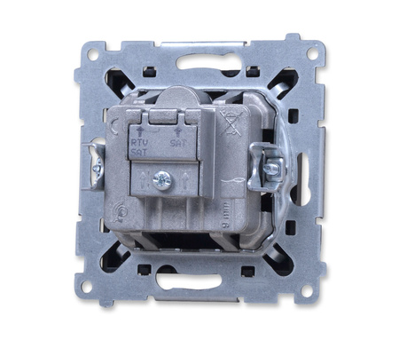 Kontakt Simon 55 task2.01/149 gniazdo antenowe satelitarne podwójne