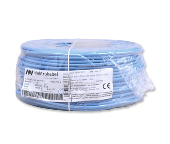 Przewód linka kabel H07V-K LGY 6mm2 450/750 V niebieski ELEKTROKABEL 5907702816647 50mb