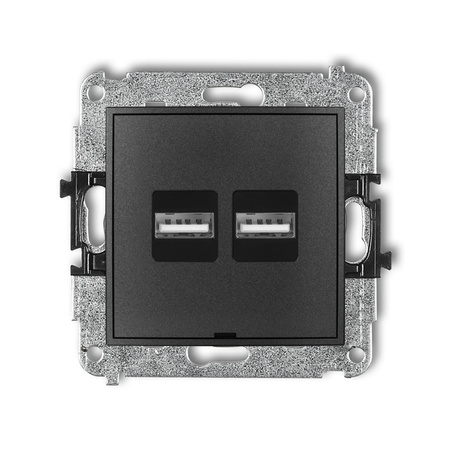 KARLIK ICON 11ICUSBBO-6  Ładowarka USB podwójna  2xUSB A
