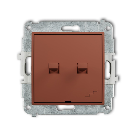 KARLIK ICON 63IWPUS-10.1 Mechanizm łącznika jednobiegunowego ze schodowym w stylu amerykańskim (wspólne zasilanie)