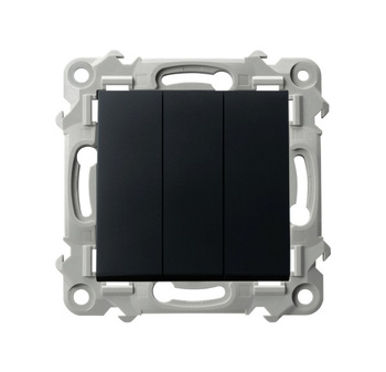 OSPEL SZAFIR ŁP-13Z/m/33 Łącznik potrójny czarny metalik