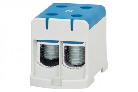 F-ELEKTRO F2.0300 LZ Listwa zaciskowa w korpusie ZU 1-torowa 2x150/2x150mm2-niebieska