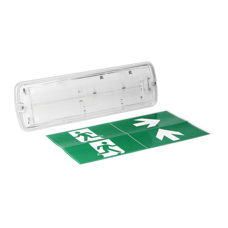 Oprawa sieciowo-awaryjna METU LED 2,7W, 3H, IP65, 6000K