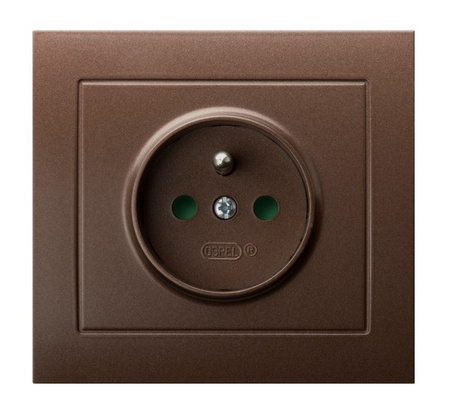 OSPEL KIER GP-1WZP/52 Gniazdo z uziemieniem z przesłonami torów