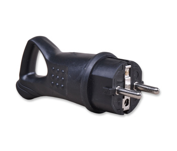 Orno or-ae-1369 bryzgoczelna wtyczka gumowa uni-schuko z uchwytem ip44