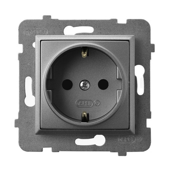 Ospel aria gp-1us/m/70 Gniazdo pojedyncze z uziemieniem schuko