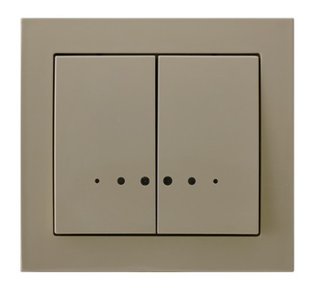 OSPEL KIER ŁP-2WS/01 Łącznik dwugrupowy świecznikowy z podświetleniem