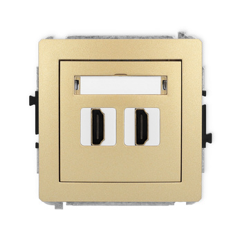 KARLIK DECO 29DHDMI-4  Gniazdo podwójne HDMI 2.0