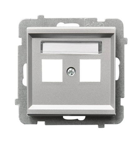 OSPEL SONATA GPK-2R/p/38 Obudowa gniazda podwójnego Keystone prosta