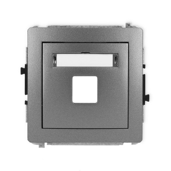 KARLIK DECO 11DGM-1P  Gniazdo multimedialne pojedynczego bez modułu (standard Keystone)