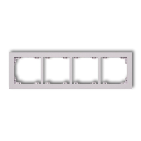 KARLIK DECO 41DR-4 Ramka uniwersalna podczwórna z tworzywa DECO Pastel Matt