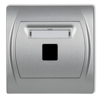 KARLIK LOGO 7LGM-1P  Gniazdo multimedialne pojedyncze bez modułu (standard Keystone)