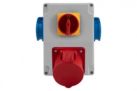 F-ELEKTRO Rozdzielnica RS-KOMBI gniazda 16A 5p, 2x230V, 0/1 F3.1889