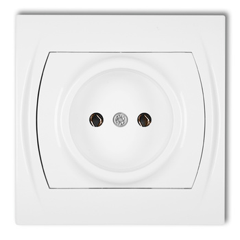 KARLIK LOGO LGP-1 Gniazdo pojedyncze bez uziemienia 2P (bez przesłon torów prądowych)