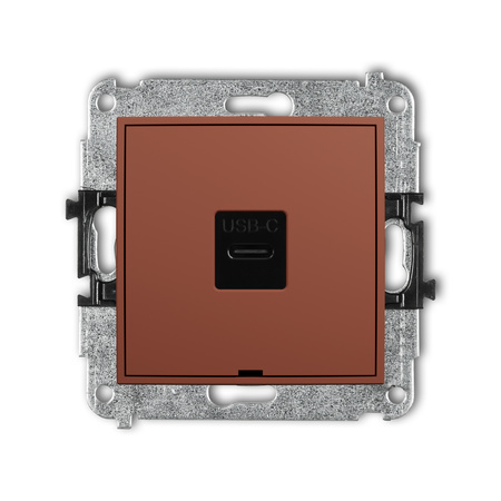 KARLIK MINI 63MGUSBBO-7 Mechanizm gniazda pojedynczego 1xUSB C-C, bez pola opisowego