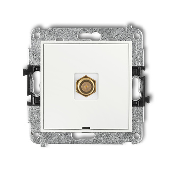 KARLIK ICON IGFBO-1.1  Gniazdo antenowe pojedyńcze  typu F (SAT) pozłacany