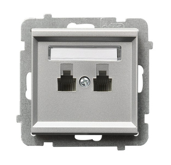 OSPEL SONATA GPT-2RR/m/38 Gniazdo telefoniczne podwójne równoległe