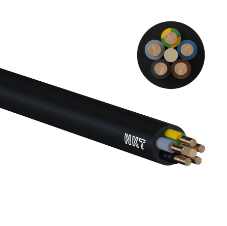 NKT Kabel Przewód ziemny YKYżo 5x4 0.6/1 kV 1m 112271058D1000