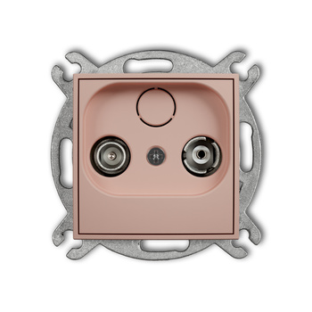 KARLIK ICON 62IG15P Mechanizm gniazda abonenckiego RTV przelotowego 15dB