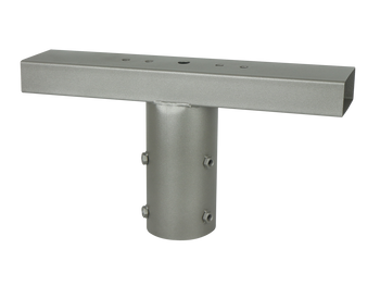 Uchwyt naświetlacza do składanego słupa oświetleniowego szary