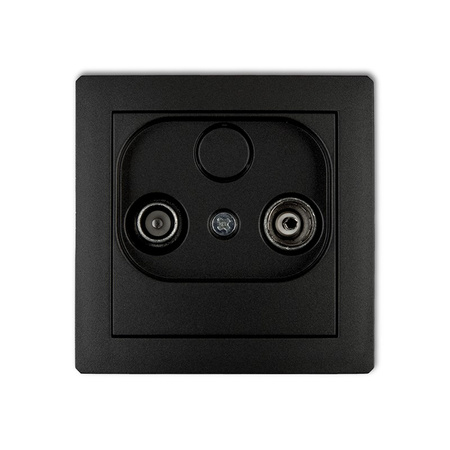 KARLIK DECO 12DG6K Gniazdo abonenckie RTV końcowego w szeregu gniazd przelotowych 6dB