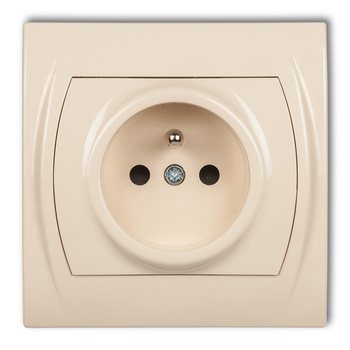 KARLIK LOGO 1LGP-1zp  Gniazdo pojedyncze z uziemieniem 2P+Z (przesłony torów prądowych)