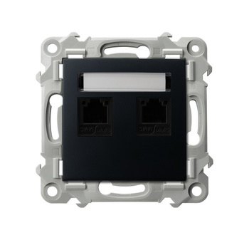 OSPEL SZAFIR GPT-2ZN/m/33 Gniazdo telefoniczne podwójne niezależne